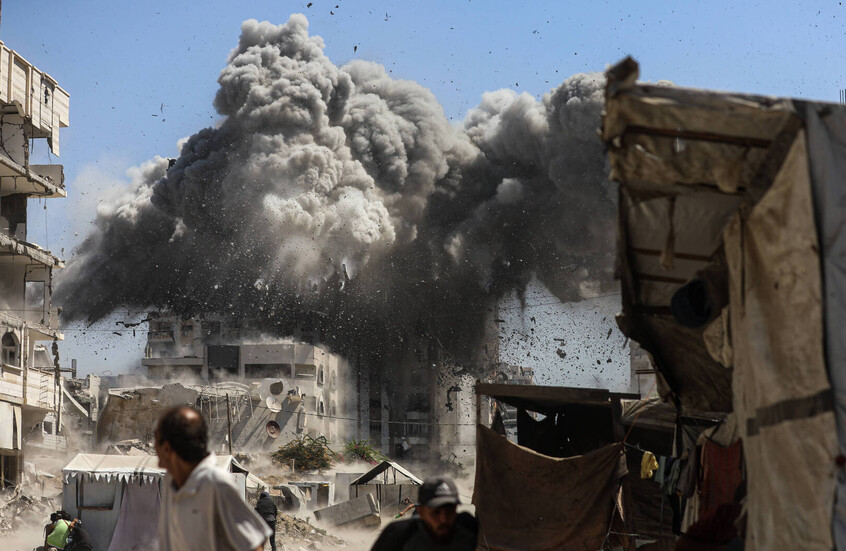 Israel Kembali Hancurkan Gedung Tinggi di Gaza, Penduduk Palestina Diusir lalu Dibom